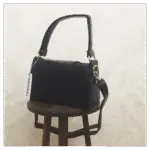 کیف زنانه ورنی بافت دار دوشی Kelly Bag - Image 2
