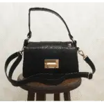کیف زنانه ورنی بافت دار دوشی Kelly Bag