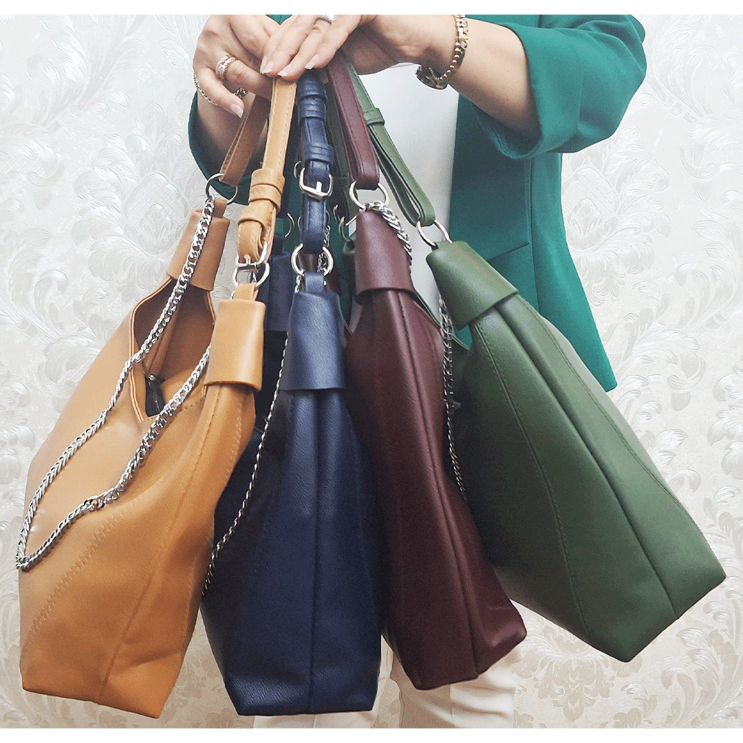 کیف-زنجیردار کیف دوشی زنانه آویز زنجیر - Image 1