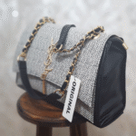 کیف زنانه مجلسی YSL هوبو طرح کنفی - Image 3