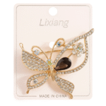 Butterfly design dress brooch flower