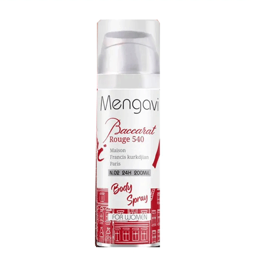 baccarat-roge اسپری بدن منگاوی رایحه باکارات روژ200 میل زنانه baccarat rouge 540 - Image 1