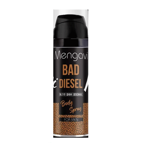 bad-disel اسپری بدن منگاوی رایحه دیزل 200 میل مردانه bad diesel - Image 1