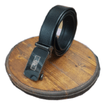 کمربند چرمی مردانه مشکی مدل ریلی ES