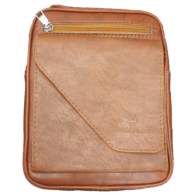 kif-dav-s01 کیف چرمی دوشی مردانه اداری مهندسی دیوید جونز - Image 1