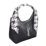 کیف زنانه چرمی گلدوزی YSL طرح خط